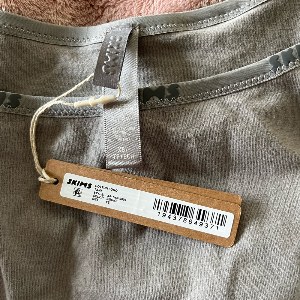 skims cotton logo tank